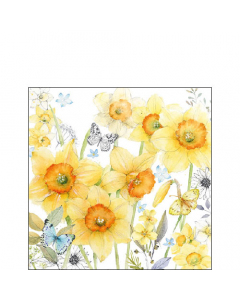 Napkin 25 Classic daffodils FSC Mix