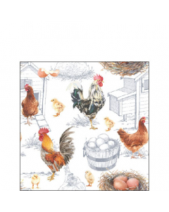 Napkin 25 Chicken farm FSC Mix