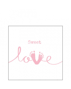Napkin 25 Sweet love girl FSC Mix