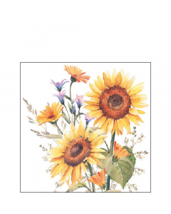 Napkin 25 Sunflowers FSC Mix