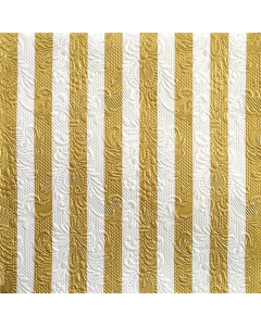 Napkin 33 Elegance Stripes gold/white FSC Mix