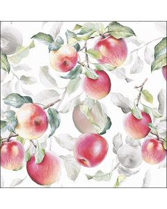 Napkin 33 Fresh apples white FSC Mix