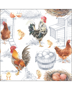 Napkin 33 Chicken farm FSC Mix