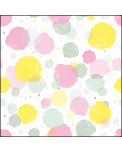 Napkin 33 Splash dots pastel FSC Mix