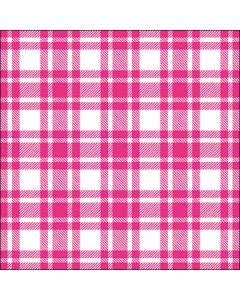 Napkin 33 Checkered pattern pink FSC Mix