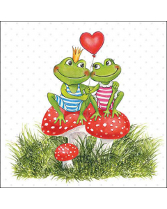 Napkin 33 Frogs in love FSC Mix