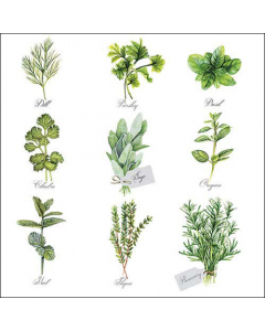 Napkin 33 Herb selection FSC Mix