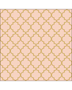 Napkin 33 Ogee gold/pink FSC Mix