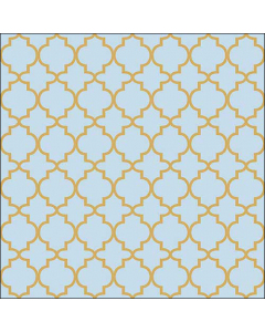 Napkin 33 Ogee gold/blue FSC Mix