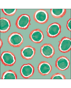 Napkin 33 Amara green/red FSC Mix