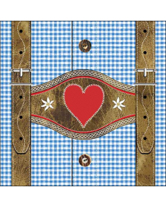 Napkin 33 Lederhosen blue FSC Mix