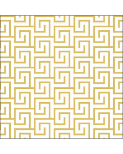 Napkin 33 Greek key white/gold FSC Mix