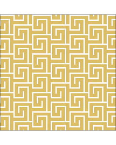 Napkin 33 Greek key gold/white FSC Mix