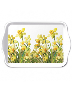 Tray melamine 13x21 cm Golden daffodils