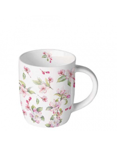 Mug 0.2 L Spring blossom white