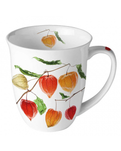 Mug 0.4 L Lampion flower