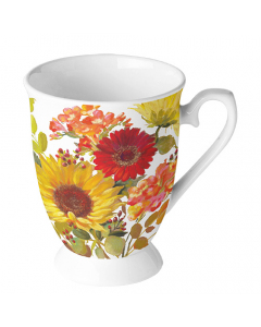 Mug 0.25 L Sunny flowers cream
