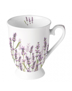 Mug 0.25 L Lavender shades white