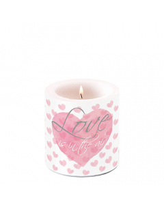 Candle small Love letters