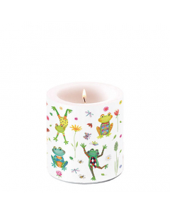 Candle small Happy frogs