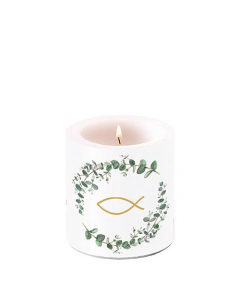 Candle small Communion branches white