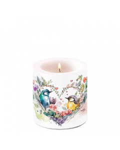 Candle small Loving birds