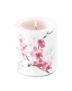 Candle medium Orchid