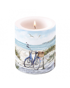 Candle medium Bike at the beach