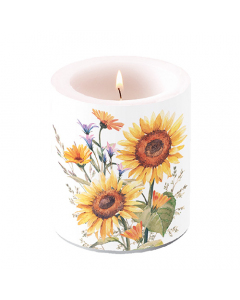 Candle medium Sunflowers