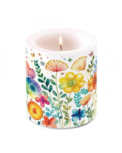 Candle medium Vibrant spring white