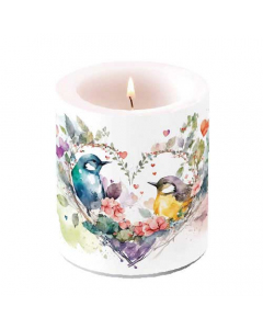 Candle medium Loving birds