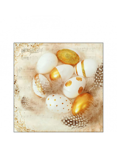 Napkin 25 Golden eggs FSC Mix
