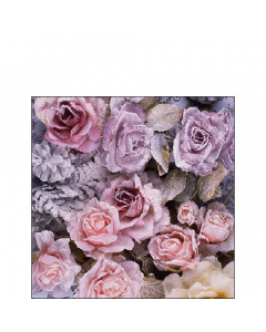 Napkin 25 Winter roses FSC Mix