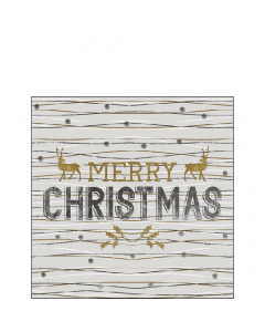 Napkin 25 Classy Christmas grey FSC Mix