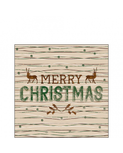 Napkin 25 Classy Christmas brown FSC Mix