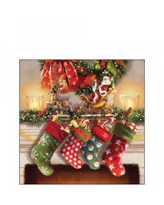 Napkin 25 Hanging stockings FSC Mix