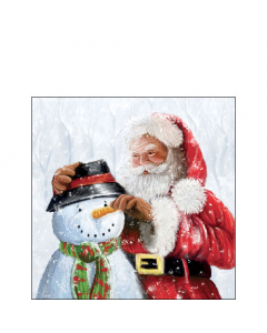 Napkin 25 Santa and snowman FSC Mix