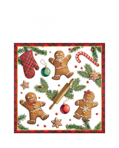 Napkin 25 Gingerbread cookies FSC Mix