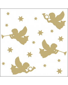 Napkin 33 Trumpet angels gold FSC Mix