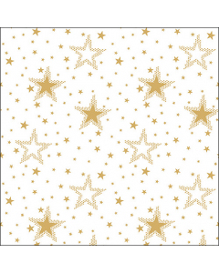 Napkin 33 Night sky gold/white FSC Mix