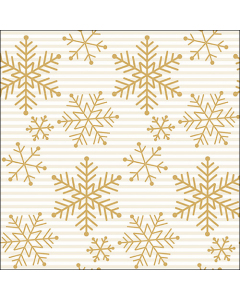 Napkin 33 Falling crystals gold FSC Mix