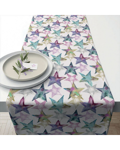 Table runner 40x150 cm Watercolour stars