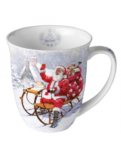 Mug 0.4 L Santa on sledge