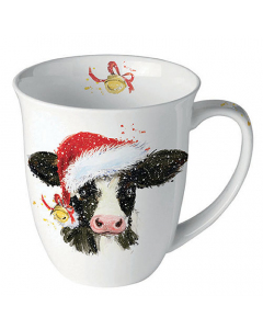 Mug 0.4 L Christmas cow bell