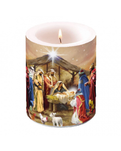 Candle big Nativity collage