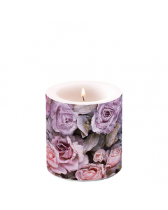 Candle small Winter roses