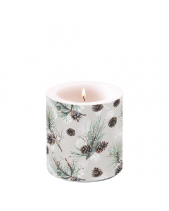 Candle small Pine cone all over