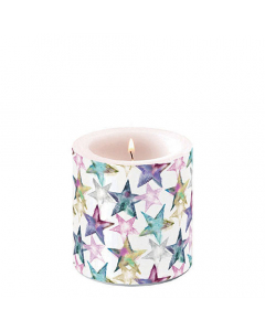 Candle small Watercolour stars