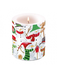 Candle medium Snowman party