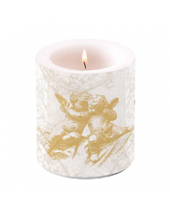 Candle medium Classic angels gold